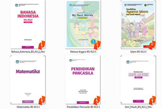 buku sd kelas 1 kurikulum merdeka, buku pelajaran