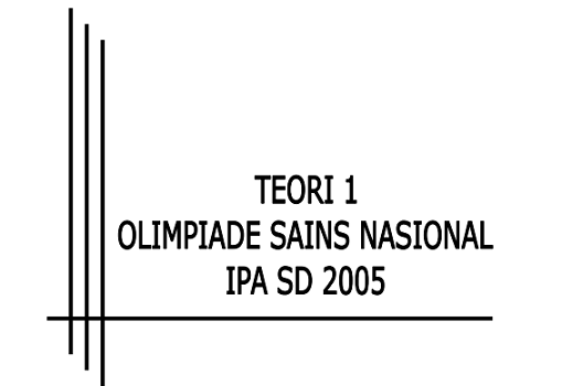 soal dan pembahasan osn ipa sd 